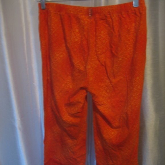 Nautica Blue Sleepwear Multi Orange Drawstring Lounge Capri's Sz L Pre-Owned - Picture 2 of 5